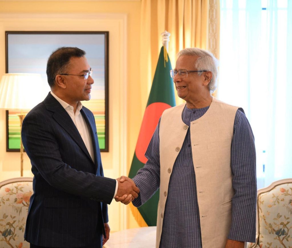 নির্বাচনী বিজয়ের পর তারেক রহমানকে প্রধান উপদেষ্টার অভিনন্দন