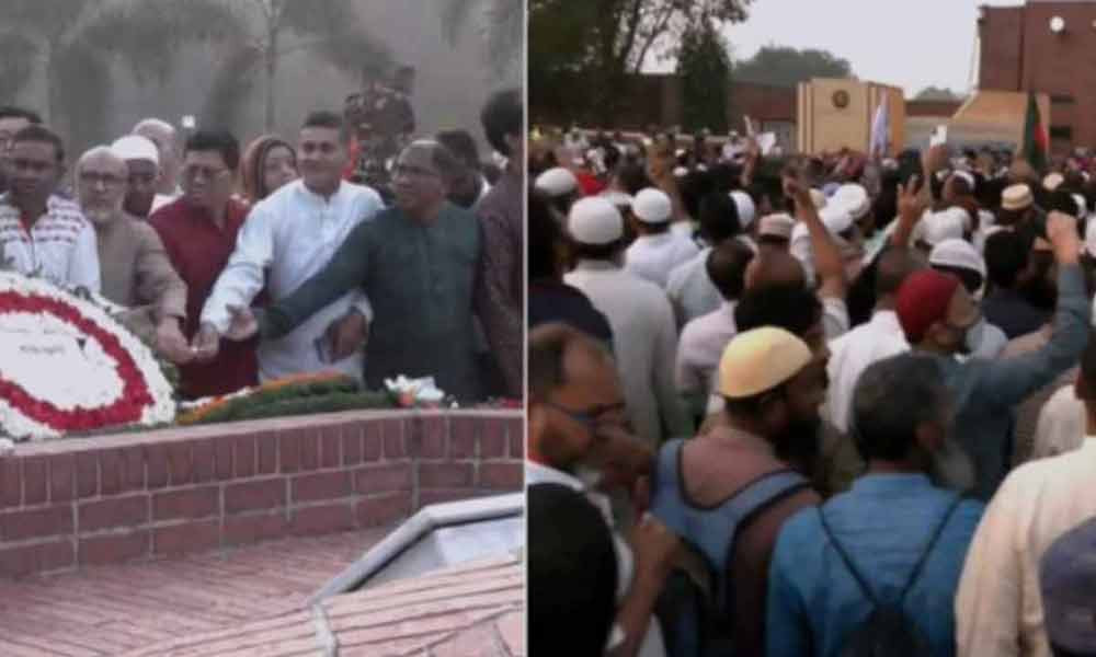 শহীদদের প্রতি শ্রদ্ধা, স্মৃতিসৌধে লাখো মানুষের ভিড়