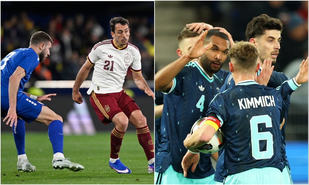 ওয়ারজাবালের জোড়া গোলে স্পেনের জয়, উইর্টজে জার্মানির নায়ক