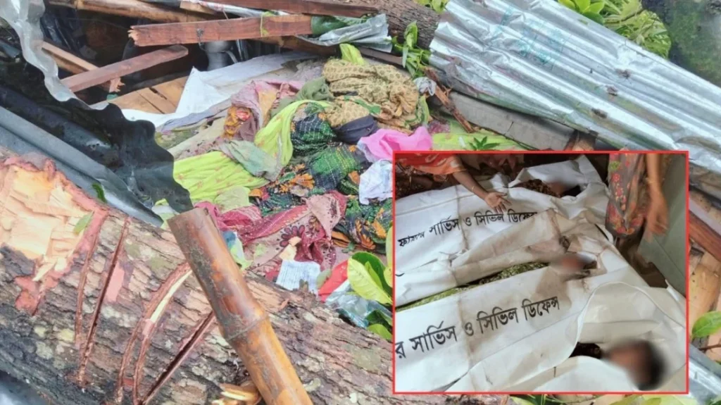 কালবৈশাখীর তাণ্ডবে জামালপুরে প্রাণ গেল মা ও দুই মেয়ের