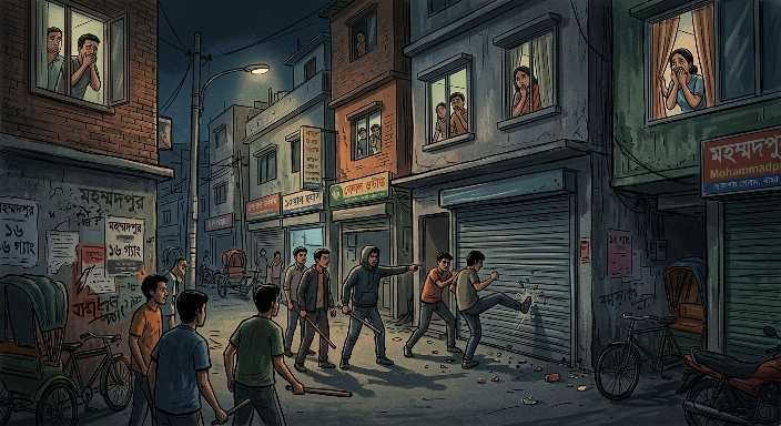 মোহাম্মদপুরে ১৬ গ্যাংয়ের দৌরাত্ম্য, ভয়ে দিন কাটছে বাসিন্দাদের