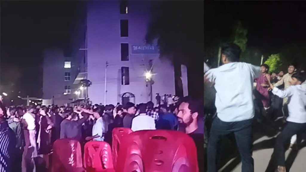 বাকৃবিতে প্রেমঘটিত বিরোধে হাতাহাতি সাংস্কৃতিক অনুষ্ঠান স্থগিত