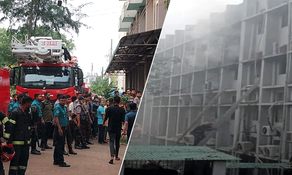খুলনা মেডিক্যালে ভয়াবহ আগুন, রোগী সরাতে গিয়ে মৃত্যু
