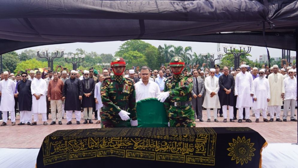 জাতীয় সংসদে মিজানুর রহমান সিনহার জানাজা, অংশ নিলেন প্রধানমন্ত্রী