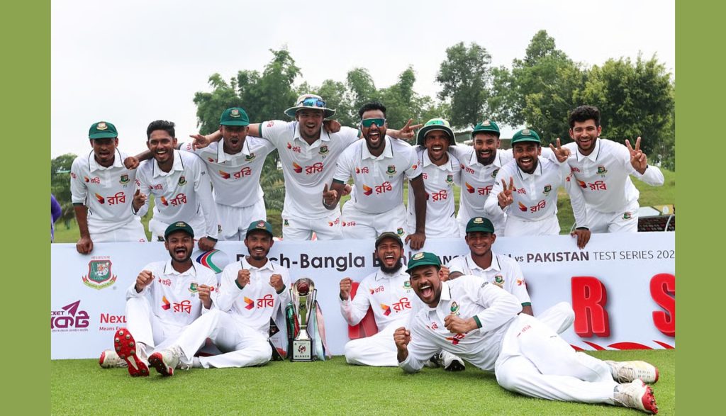 প্রথমবারের মতো টেস্ট র‍্যাঙ্কিংয়ের সেরা সাতে বাংলাদেশ