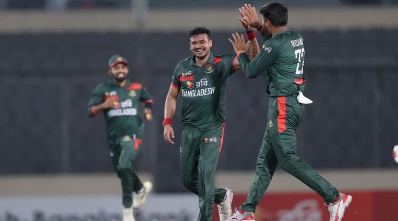 বাংলাদেশের চাপে পাকিস্তান তাসকিনের আগুনে বোলিংয়ে দুই ওপেনার আউট
