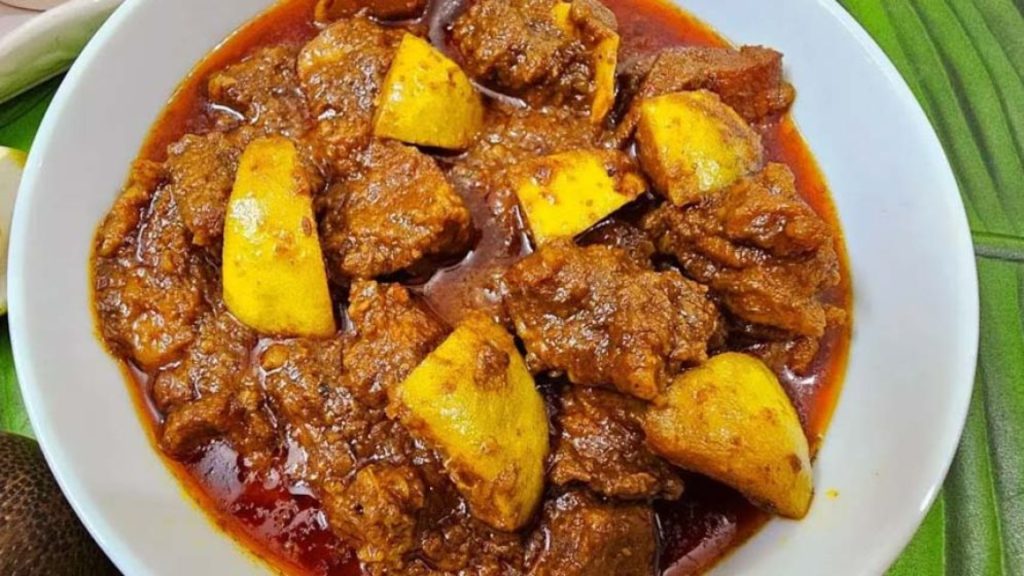 সাতকরা গরুর মাংস রেসিপি ঝাল টক স্বাদে রান্না