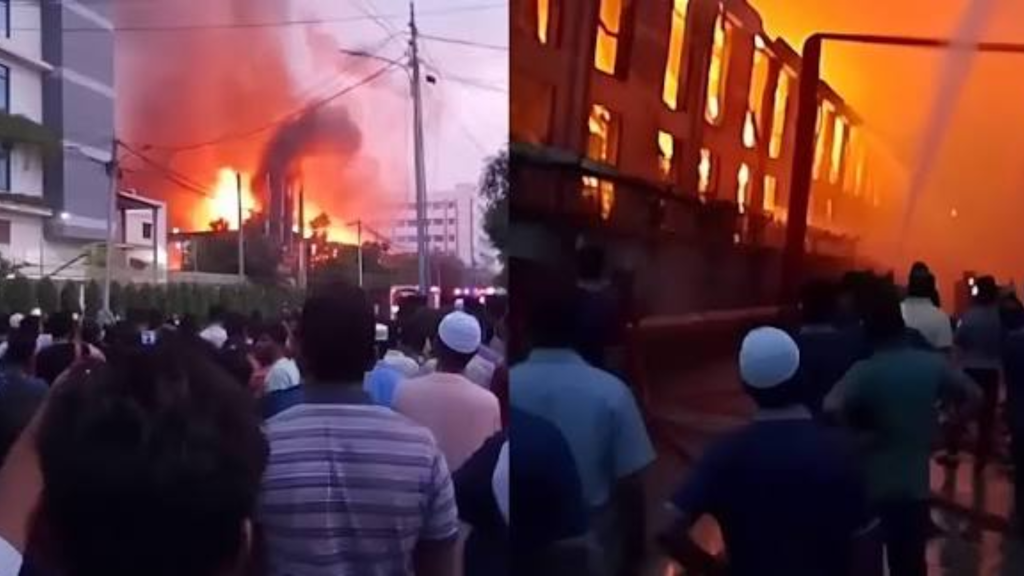 ৪ ঘণ্টা পর নিয়ন্ত্রণে আদমজী ইপিজেডের কারখানার আগুন
