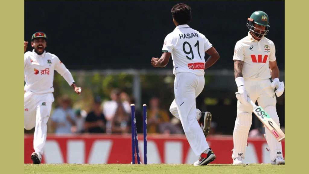 হাসান-তাইজুলের আঘাতে চাপে অস্ট্রেলিয়া স্বপ্ন দেখছে বাংলাদেশ